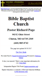 Mobile Screenshot of clinton.bible-baptist.us