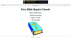 Desktop Screenshot of 1st.bible-baptist.us