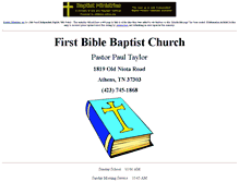 Tablet Screenshot of 1st.bible-baptist.us